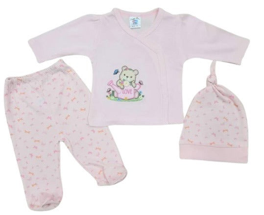 3 piece set - bear/love